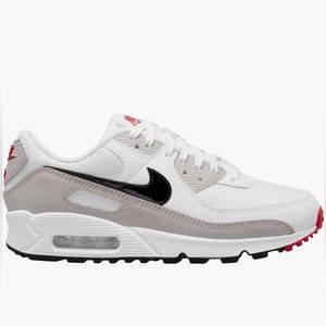 WMNS AIR MAX 90 WHITE/BLACK-LT IRON ORE